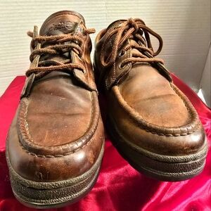 TIMBERLAND VINTAGE BROWN LEATHER CHUKKA MEN'S 61041 1522 OXFORD TIE-UP SIZE 11M